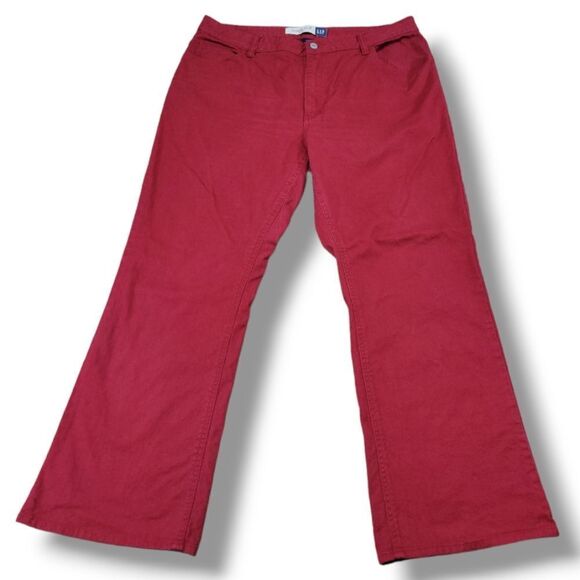 GAP Denim - Vintage Gap Jeans Size 16A W36"xL28.5" Women's Red Gap Bootcut Stretch Jeans Y2k